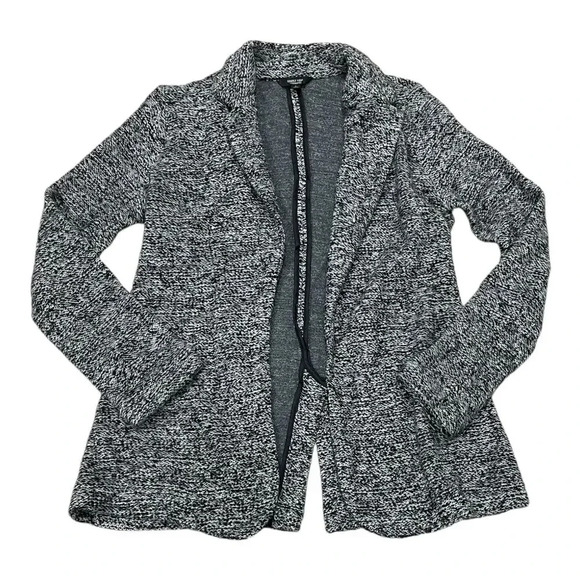 Simply Vera Wang Gray Heather Knit Blazer Jacket S - Picture 1 of 4
